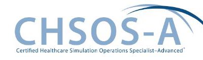 Congratulations Tom Dongilli on earning Certified Healthcare Simulation Operations Specialist-Advanced™ (CHSOS-A™)
